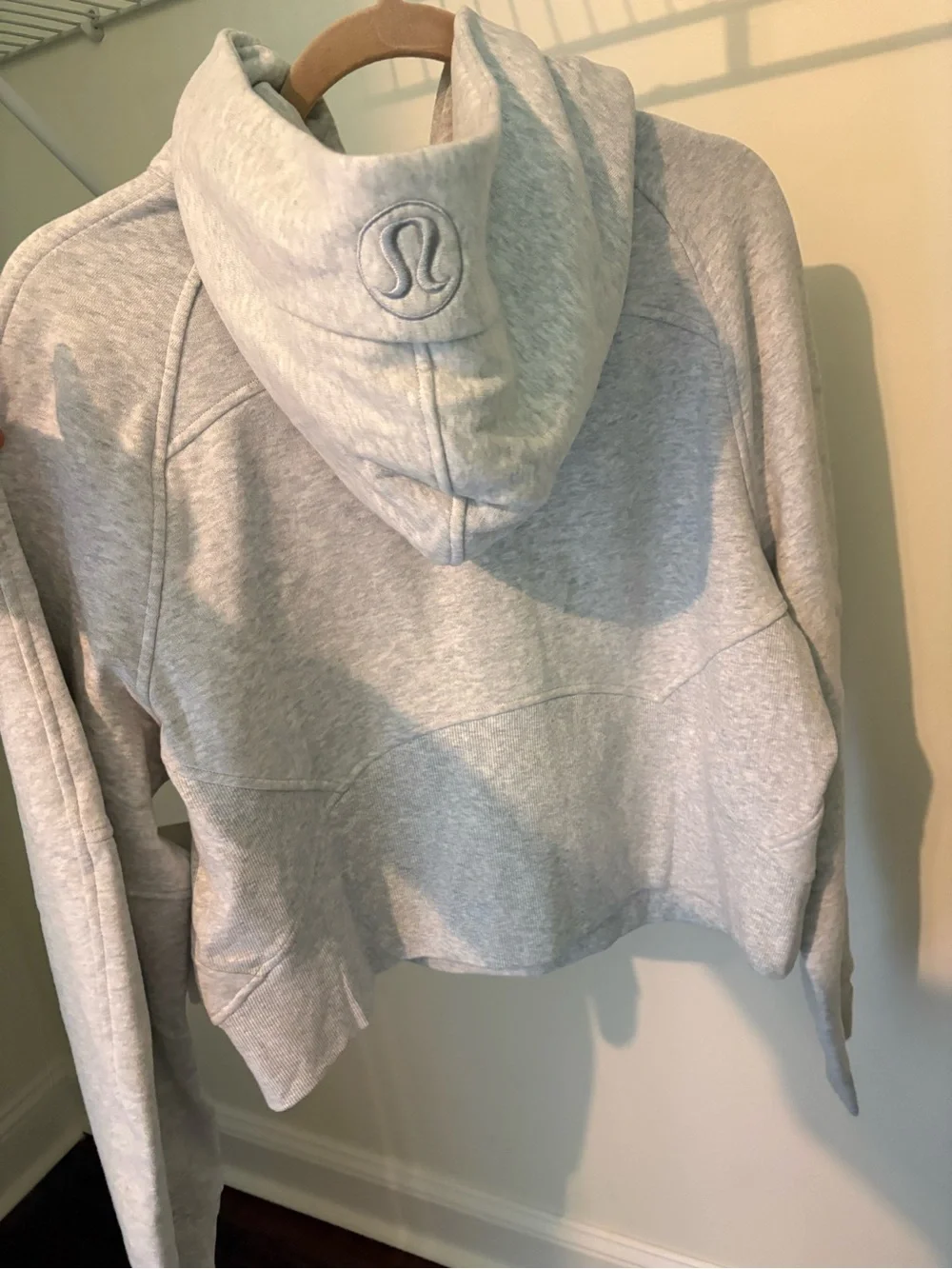 lululemon athletica Light Gray Half-Zip Hoodie Pullover